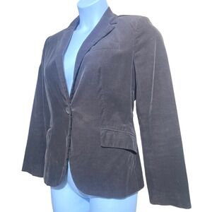 Zara Basic brown corduroy chunky single button blazer - women's large